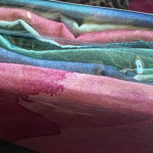 Bluebellgray Queen Duvet Cover Set 3-Piece Blue Abstract Cotton Bedding - Picture 5 of 7